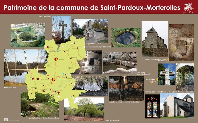 panneau touristique d ela commune de Saint-Pardoux-Morterolles